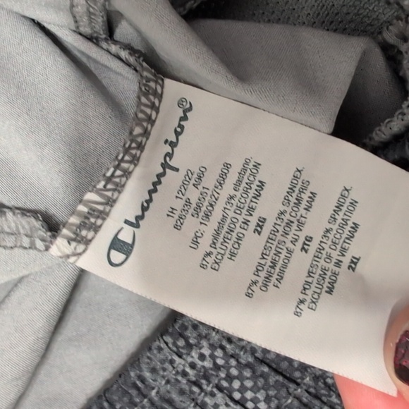 Champion Gray Tie-Dye Shorts Men's Size 2XL Running Workout Shorts - Picture 6 of 8